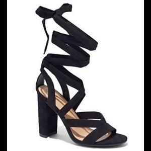 New York and Company Lace Up Sandals